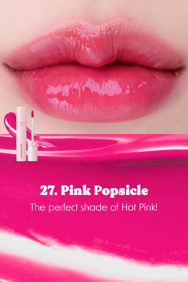 rom&amp;nd Tinte de labios duradero Juicy 27 PINK POPSICLE 5,5 g / 0,19 oz.