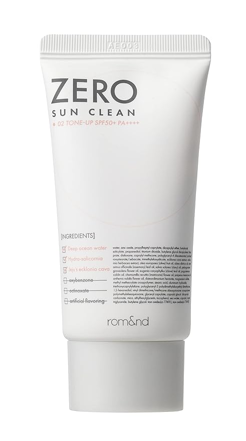 rom&amp;nd Zero Sun Clean 02. Tonifica SPF50+ PA++++ 50ml / 1.69 fl. onz. 