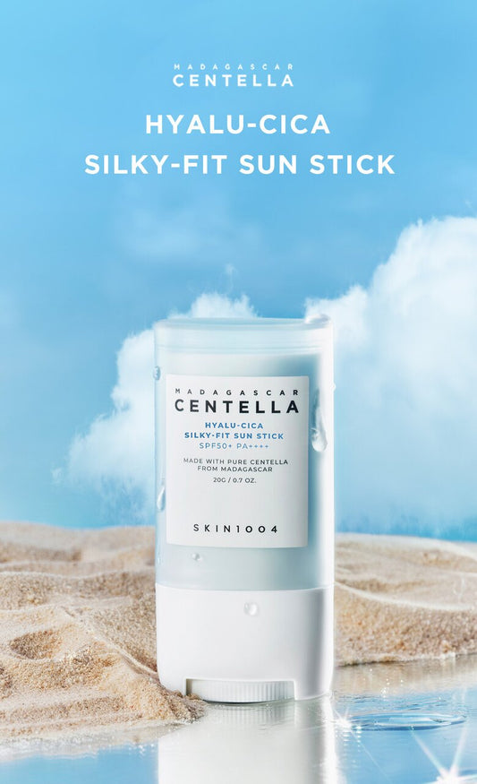 SKIN1004 MADAGASCAR CENTELLA HYALU-CICA Barra solar de ajuste sedoso SPF50+ PA++++ 20 g / 0,7 oz.