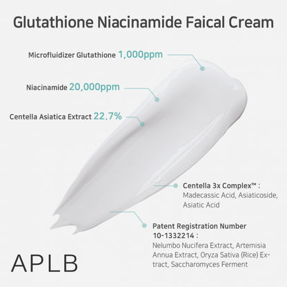 APLB Crema Facial Glutatión Niacinamida 55ml / 1.86 fl. onz. 