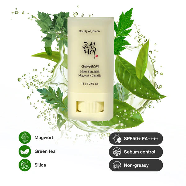 Beauty of Joseon - Barra solar mate: artemisa + camelia (FPS 50+ PA++++) 18 g/0,63 fl oz.