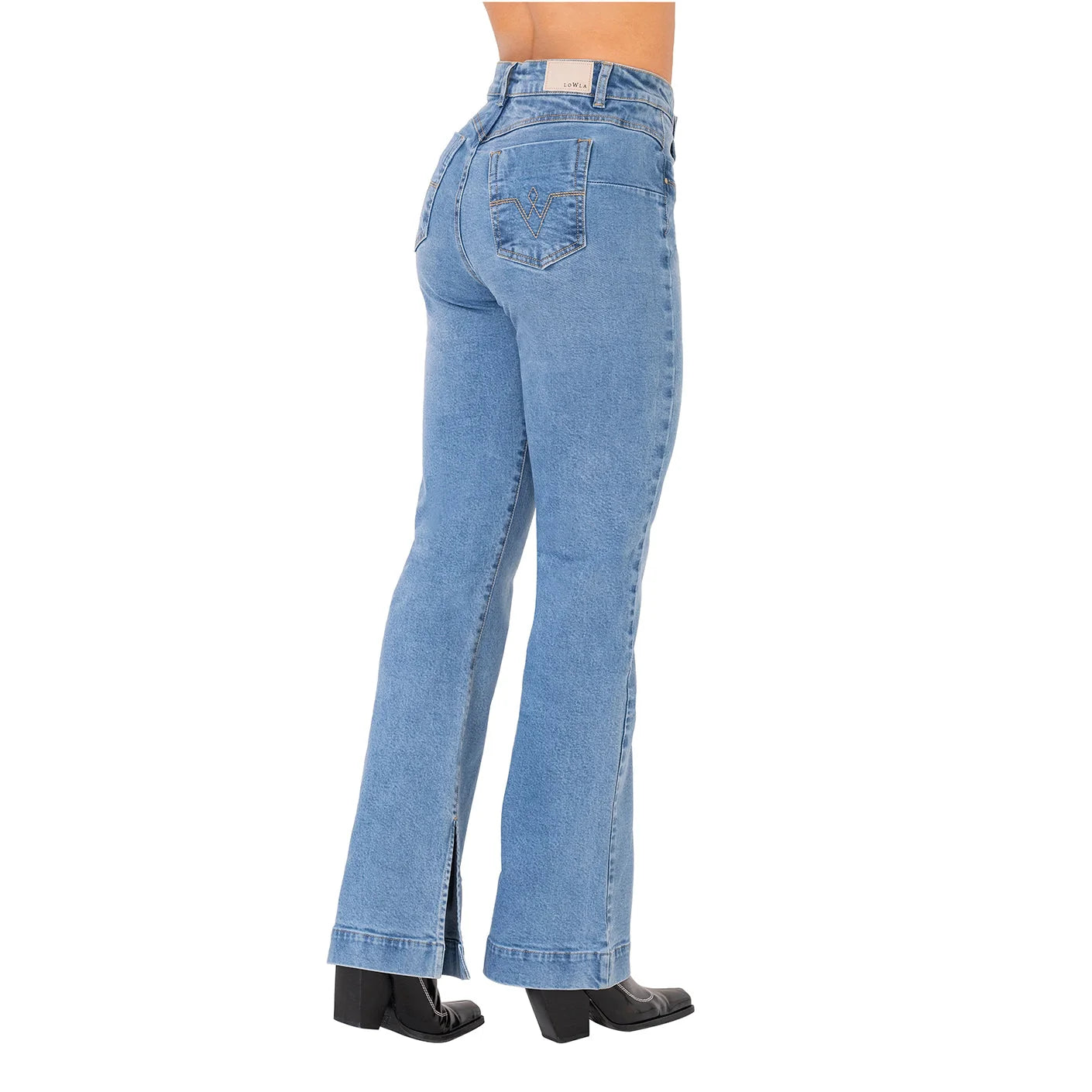 BUM LIFT MOM FLARE COLOMBIAN JEANS 212358 WITH ANKLE OPENINGS