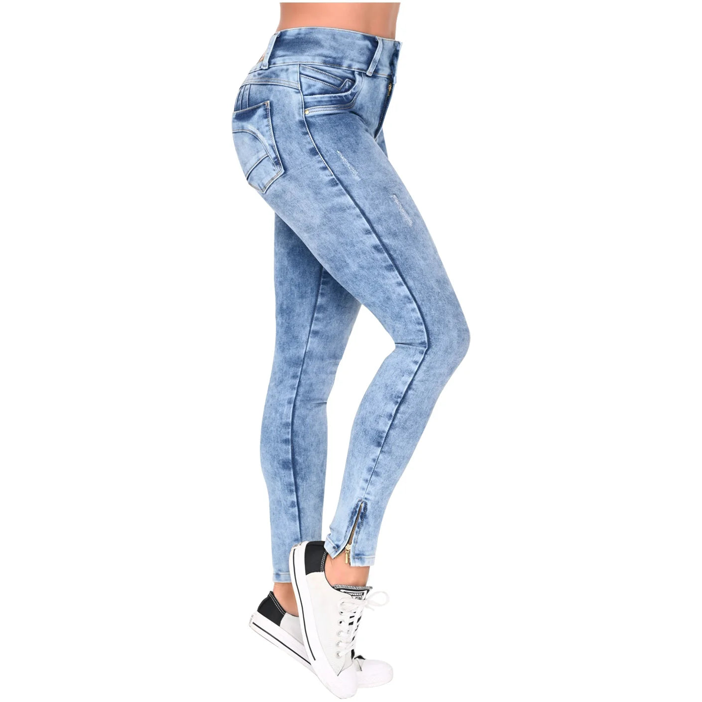 JEANS COLOMBIANOS SKINNY LEVANTADORES DE Glúteos 21842 PARA MUJER