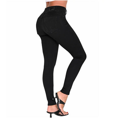 SKINNY BUTT LIFTING MID RISE JEANS 21892