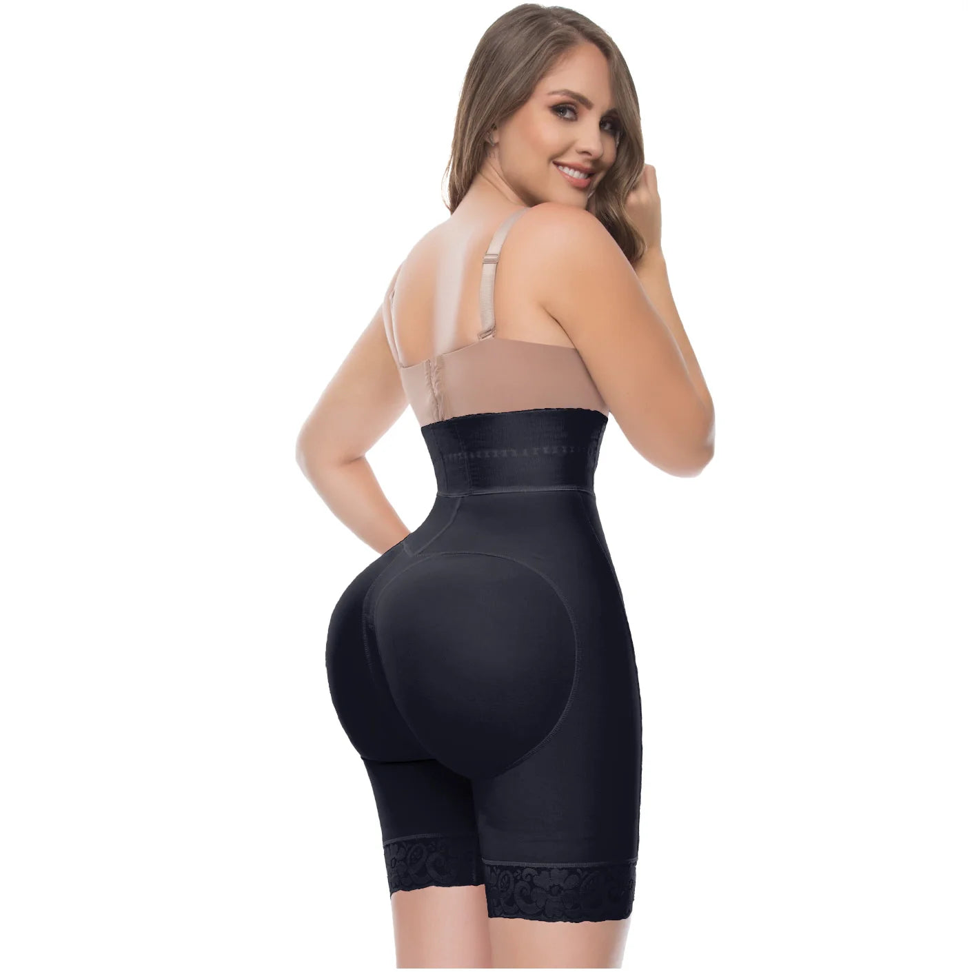 PANTALONES CORTOS FAJAS CON CINTURA ALTA Y CONTROL DE ABDOMEN 6199 | POWERNET