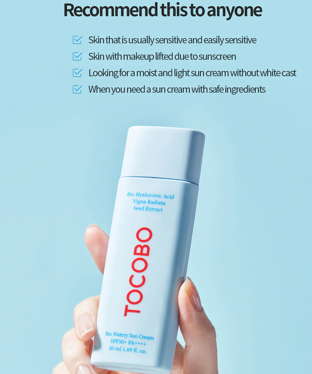 TOCOBO Bio Crema Solar Acuosa SPF50+ PA++++ 50ml / 1.69 fl. onz. 